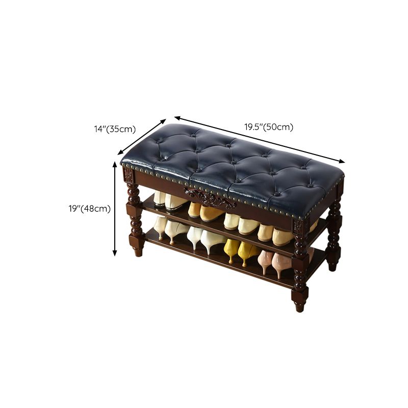 Rubber Wood Seating Bench Cushioned Rectangle Shoe Storage Entryway Bench Clearhalo 'Benches' 'Chairs & Seating' 'furn' 'furn_benches' 'Furniture' 'Living Room Furniture' 1200x1200_77eea38a-7f91-4bcf-a1d3-37abb3dd0d1d