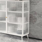 Glam Metal Sideboard a buffet Porte in vetro armadi a buffet