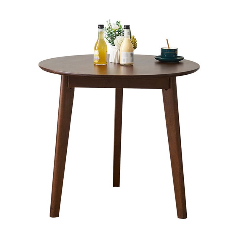 Round 3 Legs Casual Dining Table Wood Color Fixed Table of Rubberwood Solid Wood Clearhalo ' dining_table' 'Dining Tables & Seating' 'Dining Tables' 'furn' 'furn_dining_table' 'Furniture' 'furniture_dining_table' 'Kitchen & Dining Furniture' 'kitchen&dining_furn' 'kitchen' 'kitchen_dining_table' 1200x1200_77ef4f17-7cd4-4def-8cdf-0db879fc42d2
