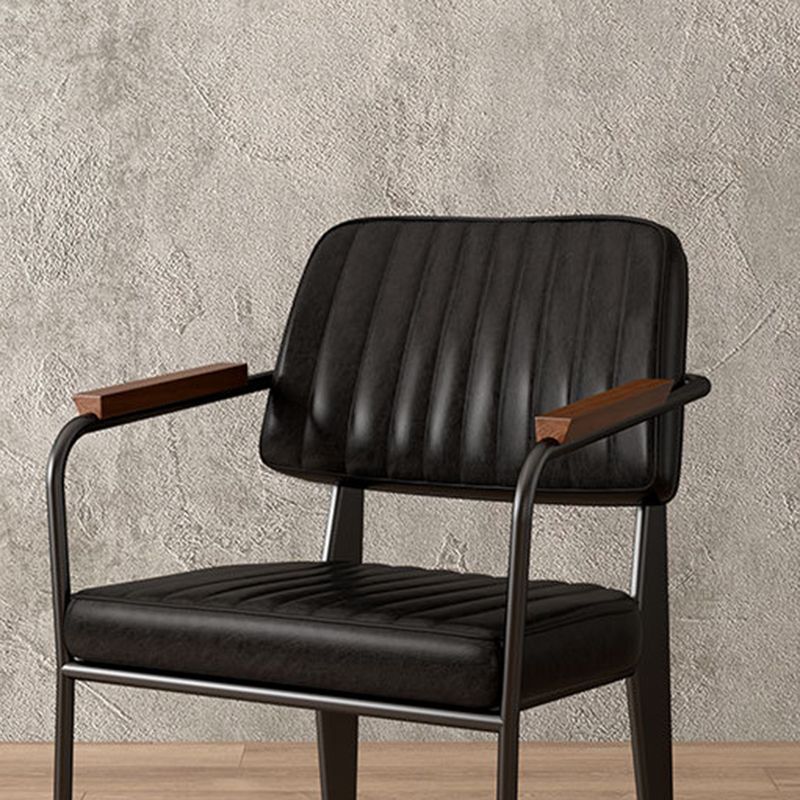 Industrial Kitchen Dining Side Chair Open Back Dining Arm Chair Clearhalo 'Dining Chairs' 'Dining Tables & Seating' 'dining_chair' 'furn' 'furn_dining_chair' 'Furniture' 'Kitchen & Dining Furniture' 1200x1200_77efe4af-e688-43ce-b74d-0a1eafb2849e