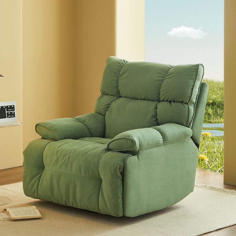 Microsuede Recliner Chair Recliner Swivel Rocker Recliner Chair Solid Color Clearhalo 'Chairs & Seating' 'furn' 'furn_recliners' 'Furniture' 'Living Room Furniture' 'Recliners' 1200x1200_77f0628e-780a-4052-98b8-e60d30e3c9aa