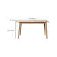 Glam Style Table Wooden Rectangle Table with 4 Legs for Home Use Clearhalo 'Dining Tables & Seating' 'Dining Tables' 'dining_table' 'furn' 'furn_dining_table' 'Furniture' 'Kitchen & Dining Furniture' 1200x1200_77f1639d-517e-483b-9c5d-ce5437c075e4