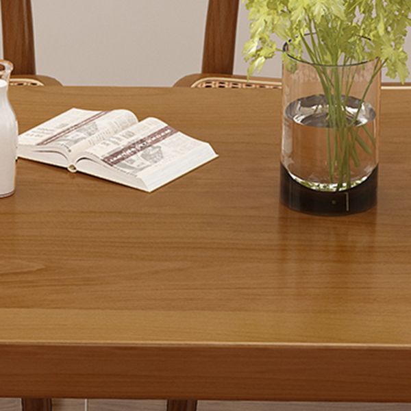 Moderne eetgelegenheid 1/5/7 PCS Massief houten eettafel en stoelen in bruin