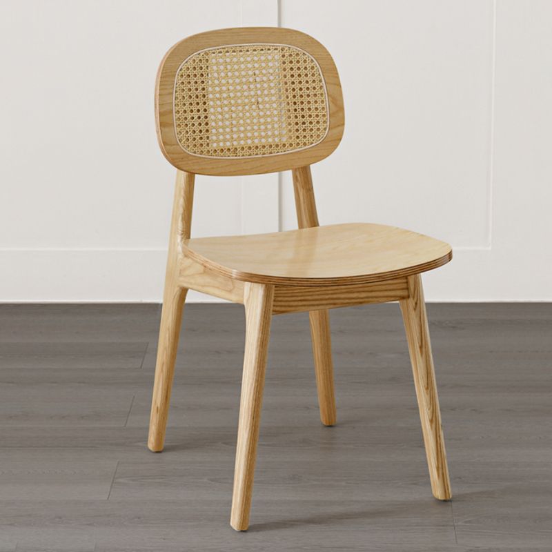 Sillas de comedor de madera sólida silla de comedor de espalda de estilo industrial