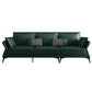 Interior Armrest Sponge Seat Leather/imitation Leather Filled Dark Green/orange Sofa Clearhalo 'furn' 'furn_sofas' 'Furniture' 'furniture_sofas' 'kitchen' 'kitchen_sofas' 'Living Room Furniture' 'Sofa' 'sofas' 1200x1200_77f38b10-3251-4b59-aa67-f88861905a18