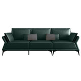 Interior Armrest Sponge Seat Leather/imitation Leather Filled Dark Green/orange Sofa Clearhalo 'furn' 'furn_sofas' 'Furniture' 'furniture_sofas' 'kitchen' 'kitchen_sofas' 'Living Room Furniture' 'Sofa' 'sofas' 1200x1200_77f38b10-3251-4b59-aa67-f88861905a18