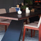 Ensemble de salle à manger moderne 1/5 pièces, Table à manger rectangulaire en bois pour salle à manger