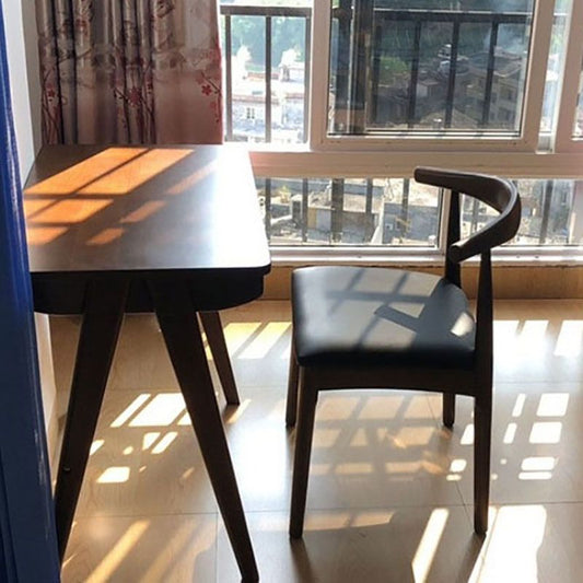 Sedie da pranzo in pelle PU Design industriale sedia da pranzo aperto