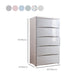 Plastic Polished Finish Storage Cabinet Contemporary Cabinet with Drawers