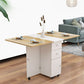 Wood Mid-Century Rectangle Table Wooden Top Table with Drop Leaf Clearhalo ' dining_table' 'Dining Tables & Seating' 'Dining Tables' 'furn' 'furn_dining_table' 'Furniture' 'furniture_dining_table' 'Kitchen & Dining Furniture' 'kitchen&dining_furn' 'kitchen' 'kitchen_dining_table' 1200x1200_77f5d0eb-c887-4d61-a150-5bbfa49ff8df