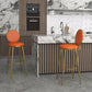 Glam Round Stool Armless Leather Bar Stool With Low Back And Metal Legs Clearhalo 'Bar Furniture' 'Bar Stools' 'bar_stools' 'furn' 'furn_bar_stools' 'furniture_bar_stools' 'Kitchen & Dining Furniture' 'kitchen&dining_furn' 'kitchen' 'kitchen_furn' Furniture' 1200x1200_77f6629e-cd2b-4ab0-9bc6-b9ea14148e5e