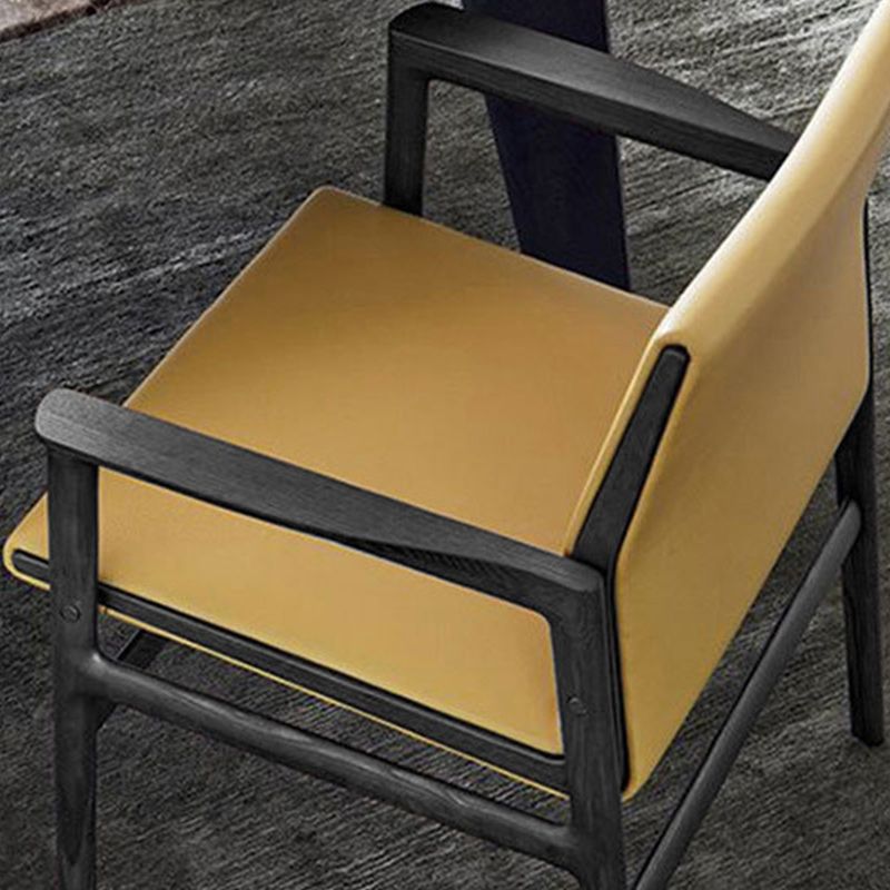 Contemporary Dining Arm Chair Solid Wood Dining Chair for Home Clearhalo 'Dining Chairs' 'Dining Tables & Seating' 'dining_chair' 'furn' 'furn_dining_chair' 'Furniture' 'Kitchen & Dining Furniture' 1200x1200_77f72dba-82b1-4be2-8995-3d5190a97bd7