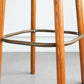 Modern Style Bar Stool Leather Backrest Bar Stools with Wooden Base Clearhalo 'Bar Furniture' 'Bar Stools' 'bar_stools' 'furn' 'furn_bar_stools' 'Furniture' 'Kitchen & Dining Furniture' 1200x1200_77f85e47-e0ab-4770-b339-deff26b1a89e