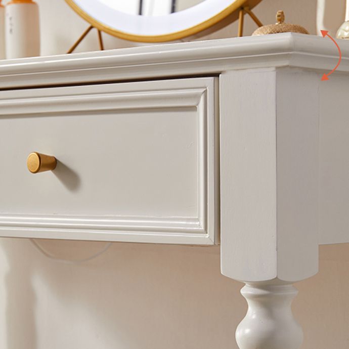 17.72 "brede ijdelheidsset met laden massief houten make-up ijdelheid