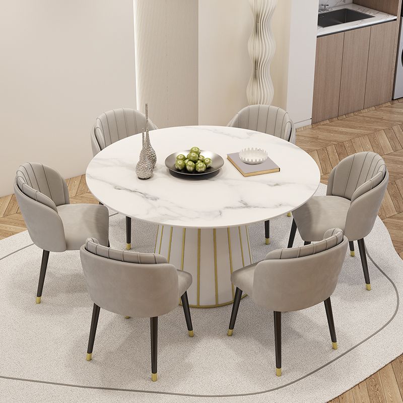 Nordic Round Stone Esstisch 1/7 Stück Essset für Esszimmer