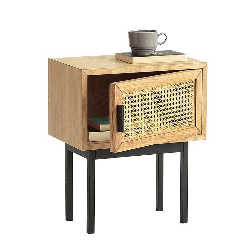 Comodino di accento di legno contemporaneo 20,47 "comodino da letto alto