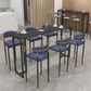 Stone Rectangle Bar Table Contemporary Bar Table with Black Base Clearhalo 'Bar Furniture' 'Bar Tables' 'bar_tables' 'furn' 'furn_bar_tables' 'Furniture' 'furniture_bar_tables' 'Kitchen & Dining Furniture' 1200x1200_78002d78-df96-4748-a5e7-8bc8e5d47370