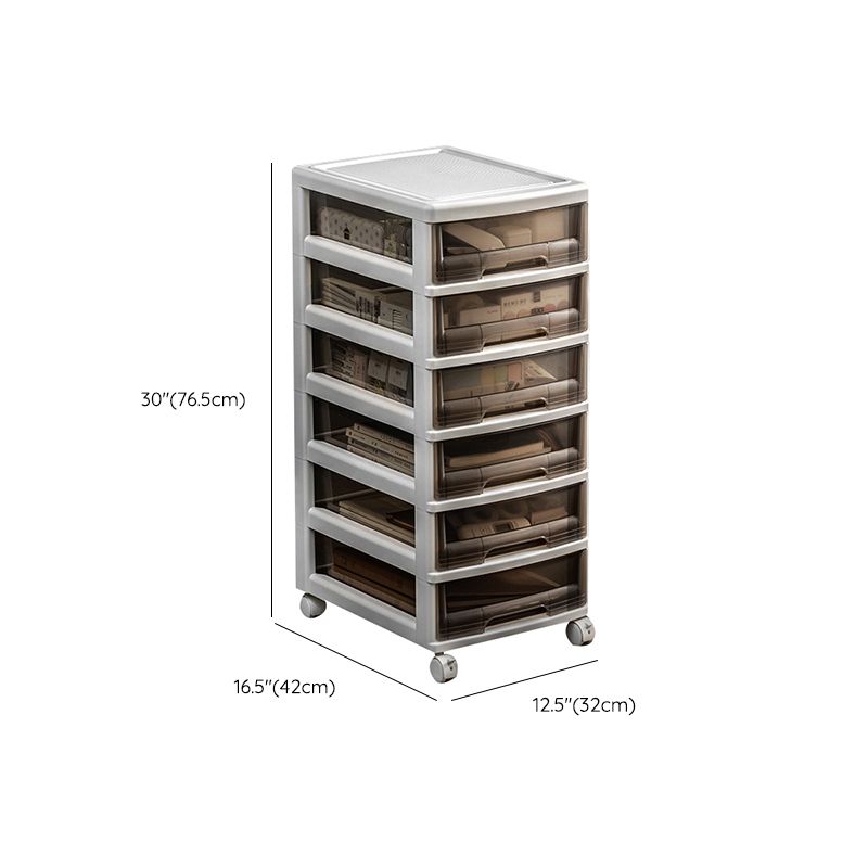 Archivo de acrílico moderno con cajones para el hogar y la oficina