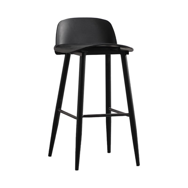 Scandinavian Plastic Kitchen Dining Room Armless Stool Low Back Bar Stool Clearhalo 'Bar Furniture' 'Bar Stools' 'bar_stools' 'furn' 'furn_bar_stools' 'furniture_bar_stools' 'Kitchen & Dining Furniture' 'kitchen&dining_furn' 'kitchen' 'kitchen_furn' Furniture' 1200x1200_780123f5-274d-4f65-97f4-a0e7bca5c71e