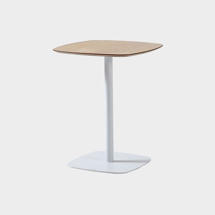 台座ベースのある金属工業用ダイニングテーブルで製造された木製のトップテーブル