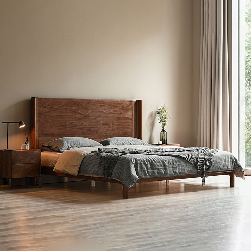 Testiera in legno massiccio materasso da letto standard incluso telaio del letto con gambe personalizzate