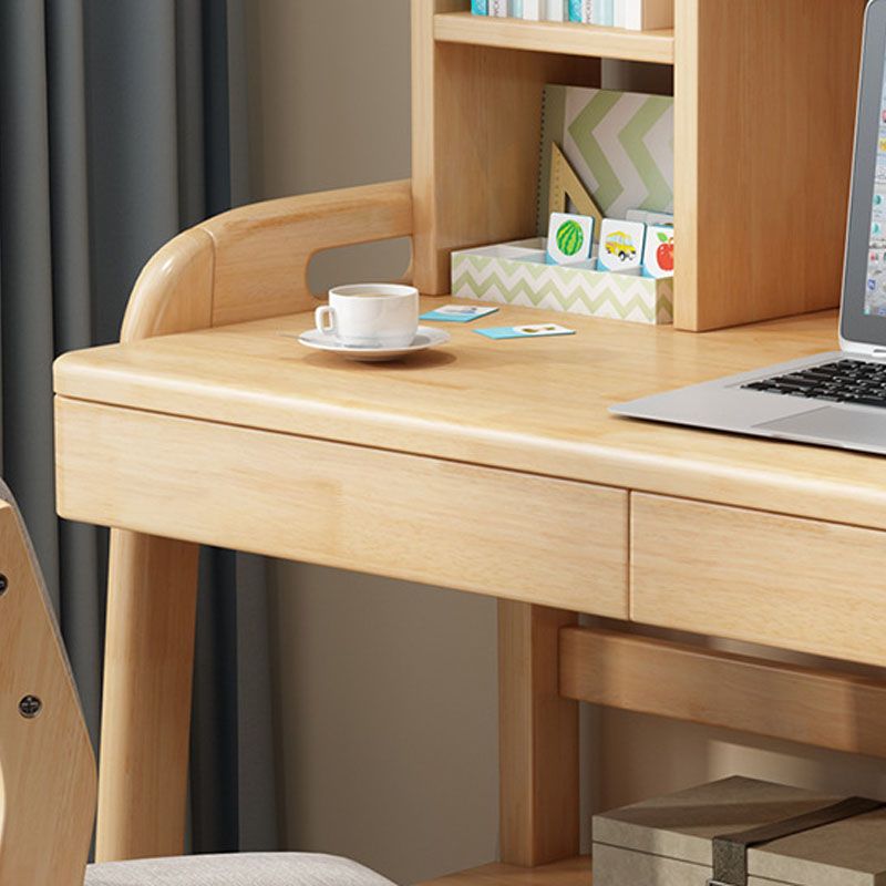 Modern Writing Desk Solid Wood Office Desk with Drawer for Bedroom Clearhalo 'furn' 'furn_office_desk' 'Furniture' 'Office Desks' 'Office Furniture' 'office_desk' 1200x1200_780424b7-8ed6-41fa-9c63-076098372d45