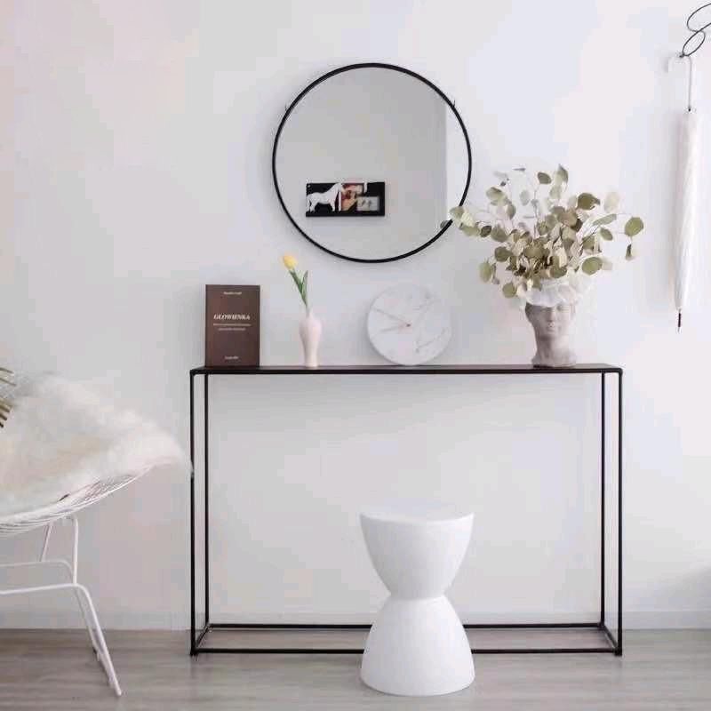 Tabla de acento de rectángulo de la consola moderno de hierro para 1 estante para el salón