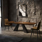 Rectangle Dining Table Industrial Style Double Pedestal Base Table for Dining Room Clearhalo ' dining_table' 'Dining Tables & Seating' 'Dining Tables' 'furn' 'furn_dining_table' 'Furniture' 'furniture_dining_table' 'Kitchen & Dining Furniture' 'kitchen&dining_furn' 'kitchen' 'kitchen_dining_table' 1200x1200_7809dfcb-79aa-4ec7-aedf-309398d76500