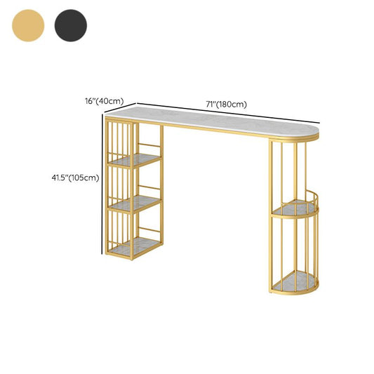 Industrial Counter Height Dining Table Oval Bar Dining Table