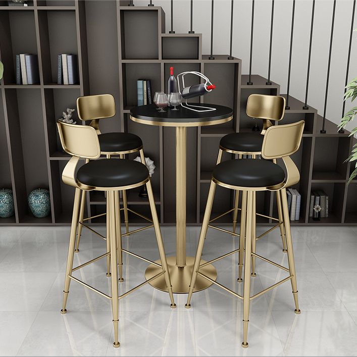 Scandinavian Round Low Back Counter Stools Upholstered Bar Stools with Cushion Clearhalo 'Bar Furniture' 'Bar Stools' 'bar_stools' 'furn' 'furn_bar_stools' 'furniture_bar_stools' 'Kitchen & Dining Furniture' 'kitchen&dining_furn' 'kitchen' 'kitchen_furn' Furniture' 1200x1200_780cd742-dec6-4a30-aa2f-254d4817ad82