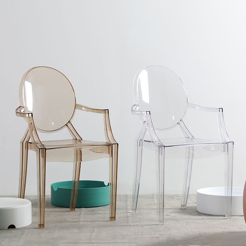 Nordic Style Plastic Dining Room Chair Stacking Dining Arm Chair for Restaurant Use Clearhalo ' kitchen&dining_furn' 'Dining Chairs' 'Dining Tables & Seating' 'dining_chair' 'furn' 'furn_dining_chair' 'Furniture' 'furniture_dining_chair' 'Kitchen & Dining Furniture' 'kitchen' 1200x1200_780e527f-68ce-45d9-b03c-e3f91c20bb45