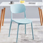 Stackable Plastic Dining Chairs Scandinavian Open Back Dining Side Chair
