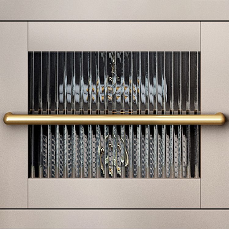 Serveur de restauration en bois d'ingénierie moderne 1 tiroir côté tiroir avec porte en verre