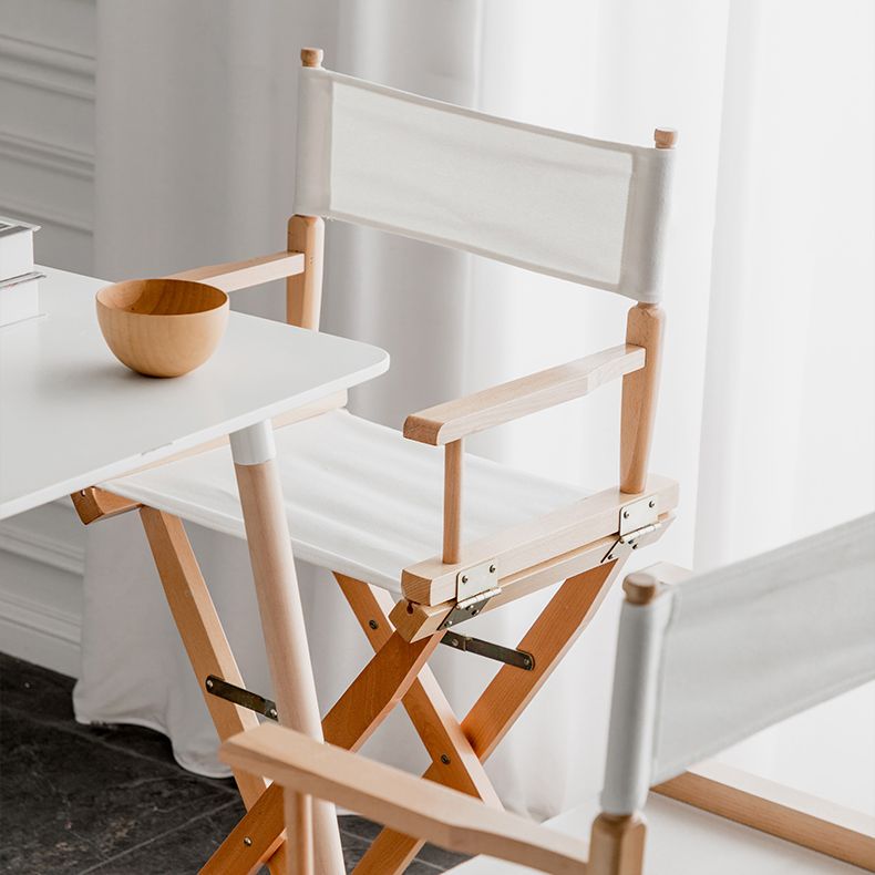 Matte Finish Solid Wood Bar Stools Contemporary Indoor Stools