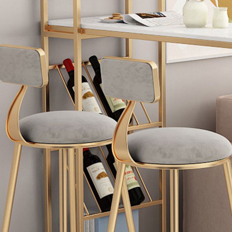 Tableau de bar de style luxe léger Tableau de bistrot en marbre artificiel de hauteur de 42 pouces