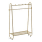 Modern Coat Rack Metal Storage Shelf Free Standing Hooks Coat Hanger