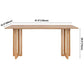 Contemporary Khaki Rectangle Dining Table Solid Wood Standard Dining Table for Kitchen Clearhalo ' dining_table' 'Dining Tables & Seating' 'Dining Tables' 'furn' 'furn_dining_table' 'Furniture' 'furniture_dining_table' 'Kitchen & Dining Furniture' 'kitchen&dining_furn' 'kitchen' 'kitchen_dining_table' 1200x1200_7818f7e9-8f22-4629-a18a-22a038e78beb