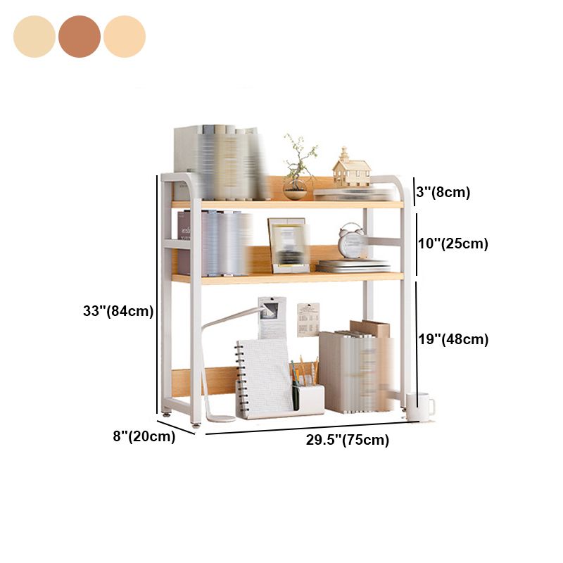 Double Shelving Bookshelf Contemporary Style Open Back Bookcase for Study Room Clearhalo 'Bookcases' 'furn' 'furn_bookcases' 'Furniture' 'furniture_bookcases' 'kitchen' 'kitchen_bookcases' 'Living Room Furniture' 'Office Furniture' 1200x1200_78193c26-9ec5-4760-afed-4d0122669f65