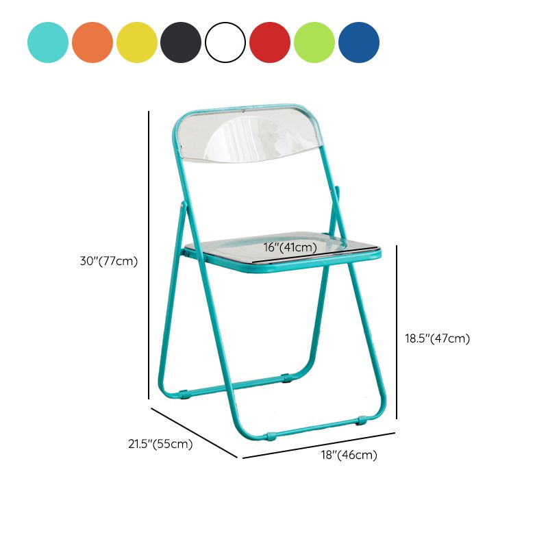 Chaises de salle à manger sans bras en métal contemporain (ensemble de 4/8)