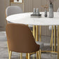 Glam 1/2/7 Pieces Dining Table Set Round Dining Table Set with Chair Clearhalo 'Dining Room Sets' 'Dining Tables & Seating' 'dining_room_set' 'furn' 'furn_dining_room_set' 'Furniture' 'furniture_dining_room_set' 'Kitchen & Dining Furniture' 'kitchen&dining_furn' 'kitchen' 1200x1200_781a25eb-e6af-4cd4-9b29-d28144fdd67d