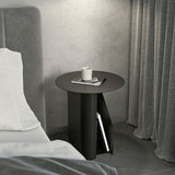 Tavolo di estremità del piedistallo alto 18,5 "TABELLO DI MIDUILO DI MID secolo.