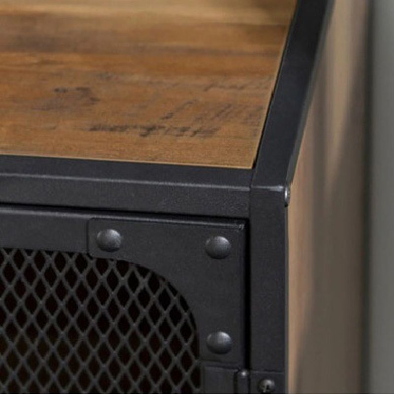 Industrial Wood TV Stand Enclosed Storage TV Media Console with Legs for Living Room Clearhalo 'furn' 'furn_tv_stands_entertainment_centers' 'Furniture' 'Living Room Furniture' 'TV Stands & Entertainment Centers' 'TV Stands & Media Storage Furniture' 'tv_stands_entertainment_centers' 1200x1200_781e9fb8-13df-42fb-af39-5977c0fe2491