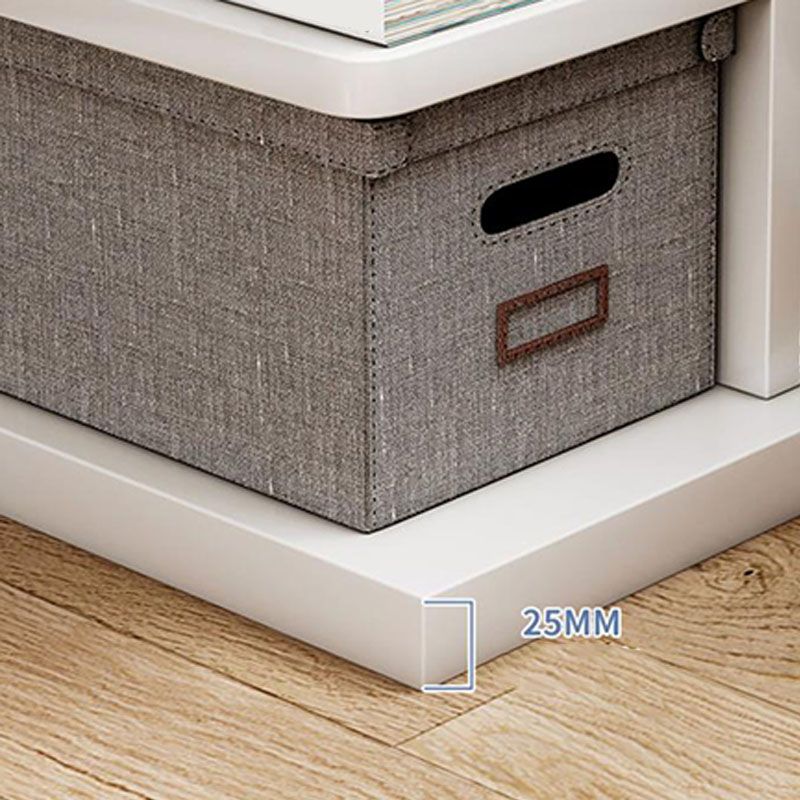 Scaffale di libri di legno di libreria geometrica contemporanea 11,8 "di larghezza