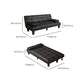 Faux Leather Pillow Top Arms /Armless Sleeper Sofa Bed Biscuit Back Convertible Sofas Clearhalo 'furn' 'furn_futons' 'Furniture' 'Futons & Daybeds' 'Futons' 'Living Room Furniture' 1200x1200_781fc681-cb06-48ce-85e3-4514af1e582f