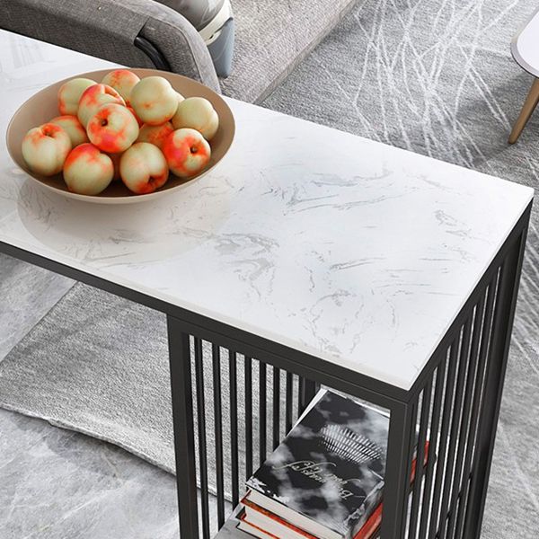 Tavolo da bar rettangolo industriale con tavolo da bistrot top in marmo di stoccaggio per piccoli luoghi