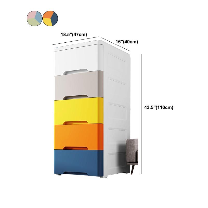 Armadio contemporaneo armadio per armadio in plastica armadio con cassetto