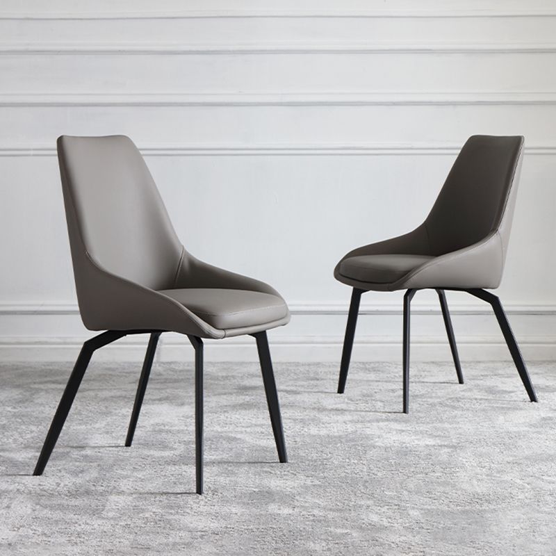 Contemporary Dining Chair Dining Arm Side Chairs for Kitchen with Metal Legs Clearhalo 'Dining Chairs' 'Dining Tables & Seating' 'dining_chair' 'furn' 'furn_dining_chair' 'Furniture' 'Kitchen & Dining Furniture' 1200x1200_7823aeff-affe-4539-9984-a2288b449b02