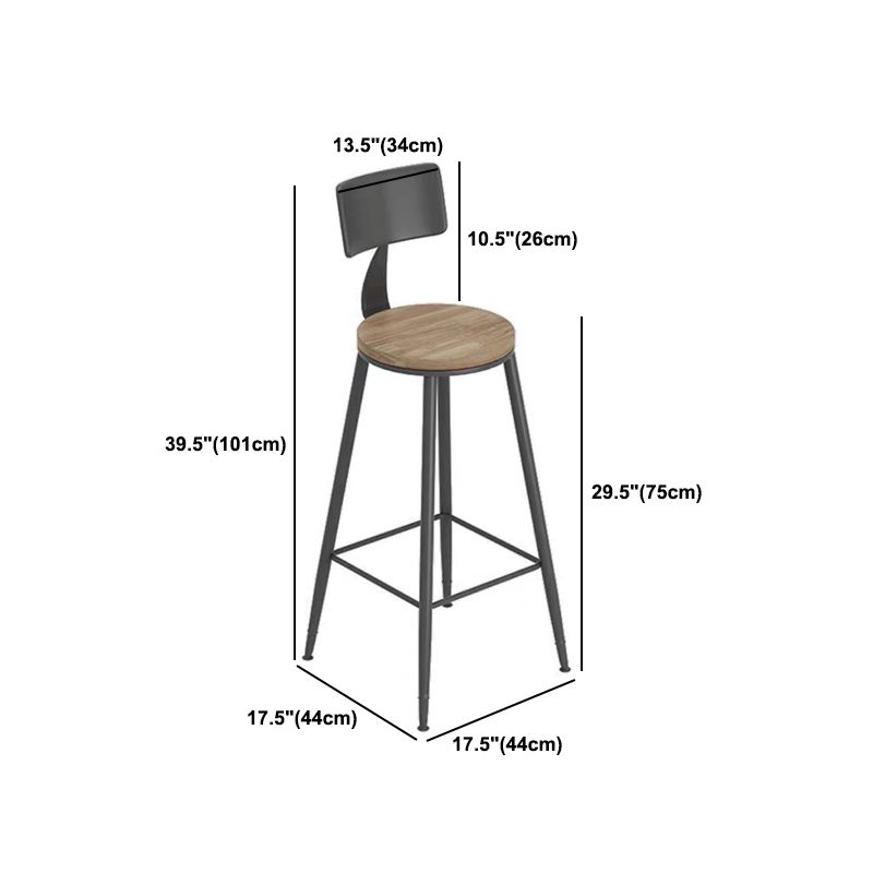 Table de table de bar à bois massif moderne