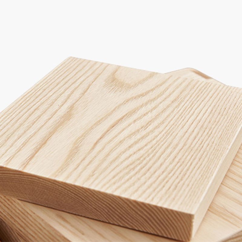 Tavolino scandinavo in legno di gomma con 4 gambe e cassetto