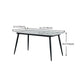 Rectangle Industrial Dining Table Fixed Table with Marble for Dining Room Clearhalo 'Dining Tables & Seating' 'Dining Tables' 'dining_table' 'furn' 'furn_dining_table' 'Furniture' 'furniture_dining_table' 'Kitchen & Dining Furniture' 'kitchen' 'kitchen_dining_table' 1200x1200_7827f3cf-fb21-4fb8-8134-18b8edfa0521